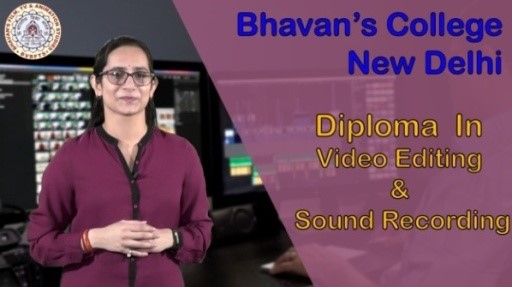Diploma in Video Editing and Sound Recording (EDT)